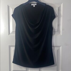 Calvin Klein Elegant Black Drape Top
